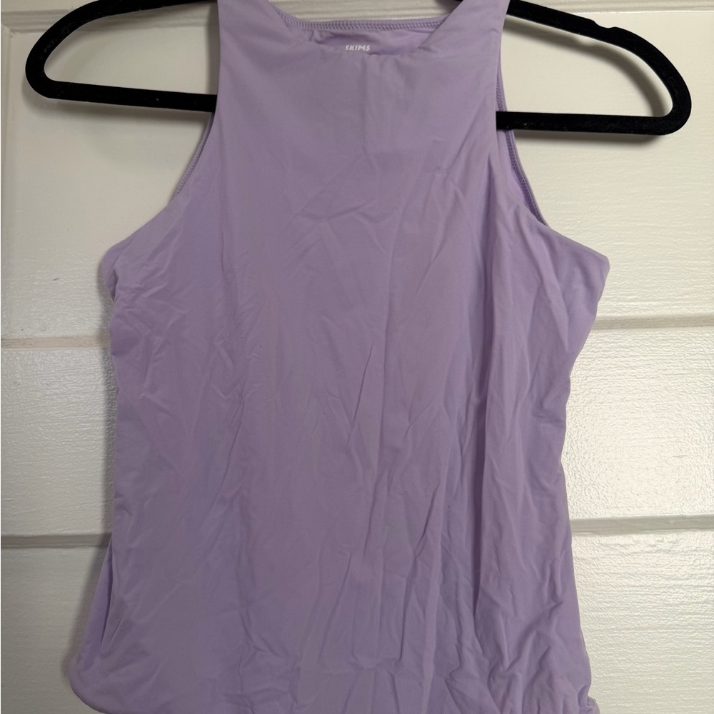 SKIMS Lilac High-Neck Bodysuit - Picture 2 of 3